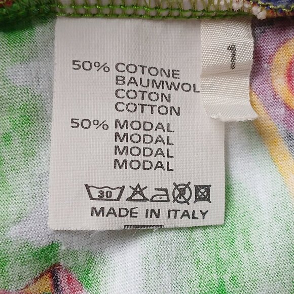 VTG 1980s Top by Philippe Peyner, Paris Tunic Flared 3/4 Sleeves Versace Style - Picture 15 of 16